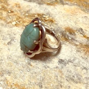 Sterling silver and turquoise ring